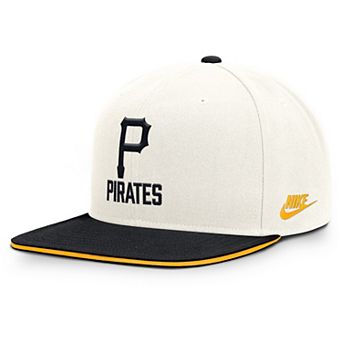 Men's Nike Cream/Black Pittsburgh Pirates Cooperstown Pro Dri-FIT Snapback Hat