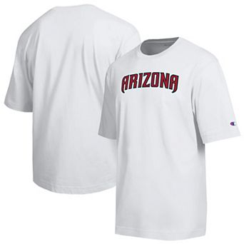 Men's Champion White Arizona Diamondbacks All Star Arched Chenille Wordmark T-Shirt