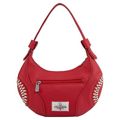 Montana West Texas Rangers Red Shoulder Hobo Bag