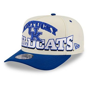 Men's New Era Cream/Royal Kentucky Wildcats March Madness Historic Collection 9FIFTY A-Frame Snapback Hat