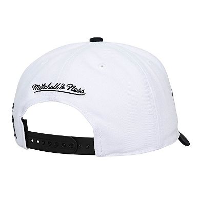 Unisex Mitchell & Ness White/Black Colorado Rockies XL Script Pro Crown Snapback Hat