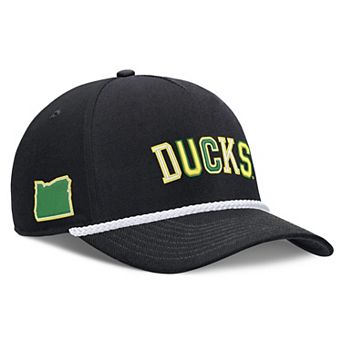 Unisex Nike Black Oregon Ducks 2026 Basketball Refresh 5-Panel Rope Rise Hat