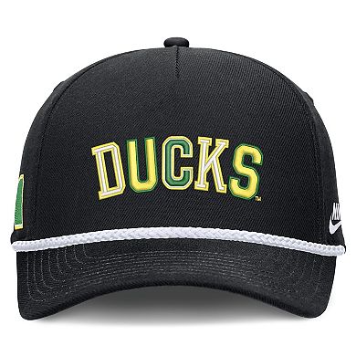 Unisex Nike Black Oregon Ducks 2026 Basketball Refresh 5-Panel Rope Rise Hat