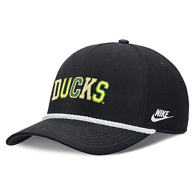 Unisex Nike Black Oregon Ducks 2026 Basketball Refresh 5-Panel Rope Rise Hat