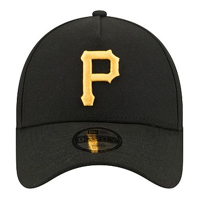 Youth New Era Black Pittsburgh Pirates 9FORTY A-Frame Adjustable Hat