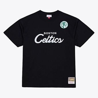 Men's Mitchell & Ness Black Boston Celtics Head Coach T-Shirt