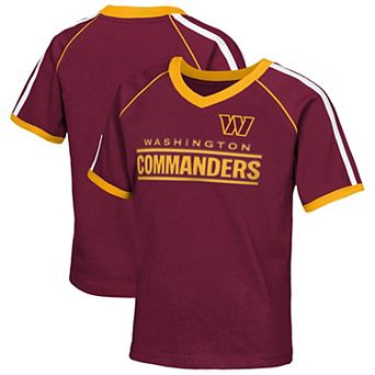 Girls Youth Outerstuff Burgundy Washington Commanders Score Breaker Soccer T-Shirt
