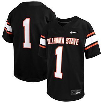 Youth Nike #1 Black Oklahoma State Cowboys Alternate Game Football Jersey