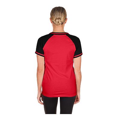 Women's New Era Red Cincinnati Reds Gameday V-Neck T-Shirt
