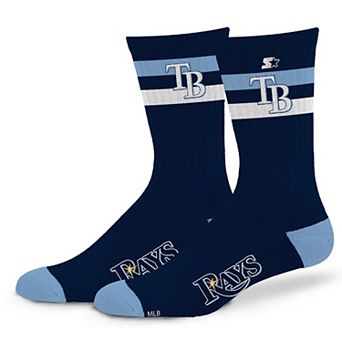 Unisex Starter Tampa Bay Rays Team Color Two-Stripe Crew Socks