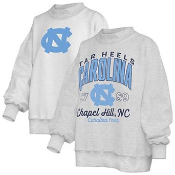Women's Pressbox Gray North Carolina Tar Heels Reversible Sweatshirt