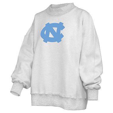 Women's Pressbox Heather Gray North Carolina Tar Heels Reversible Sweatshirt
