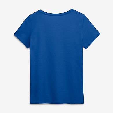 Women's Logo Athletic Royal Buffalo Bills Primary Logo V-Neck T-Shirt