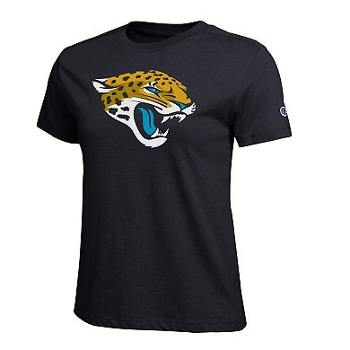 Women's Champion Black Jacksonville Jaguars Logo T-Shirt