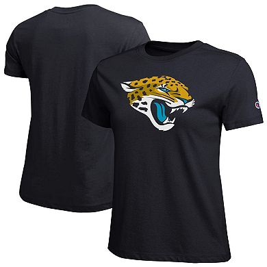 Women's Champion Black Jacksonville Jaguars Logo T-Shirt