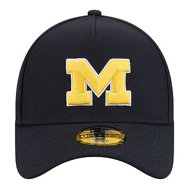 Youth New Era Navy Michigan Wolverines 9FORTY A-Frame Adjustable Hat