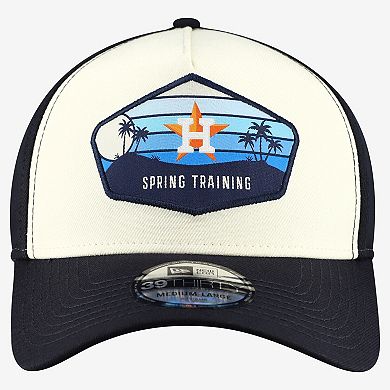 Men's New Era Stone Houston Astros 2026 Spring Training Fan Pack Gradient 39THIRTY Flex Hat