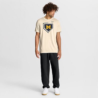 Men's Nike Natural Michigan Wolverines Primetime Baseball Icon Legend Dri-FIT T-Shirt