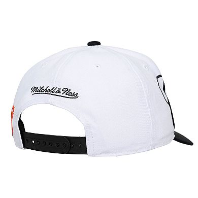 Unisex Mitchell & Ness White/Black San Francisco Giants XL Script Pro Crown Adjustable Hat