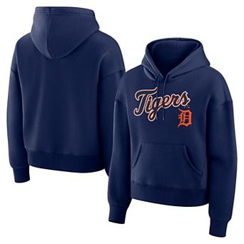 Women's Fanatics Navy Detroit Tigers Lockup Legacy Fleece Hoodie
