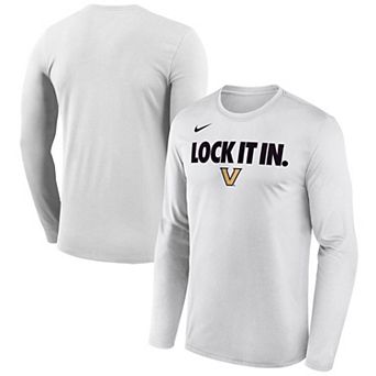 Men's Nike White Vanderbilt Commodores 2026 On-Court Bench Long Sleeve T-Shirt