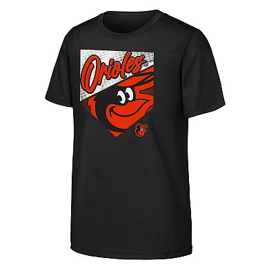 Youth Outerstuff Black Baltimore Orioles Prime Plate T-Shirt