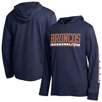 Men's Champion Navy Denver Broncos All Star Hoodie T-Shirt