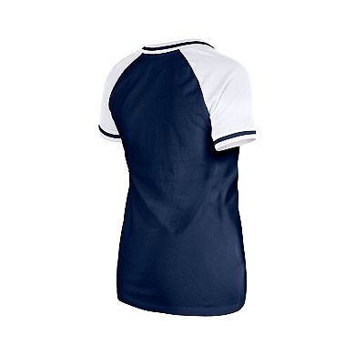 Women's New Era Navy Chicago Cubs Gameday V-Neck T-Shirt