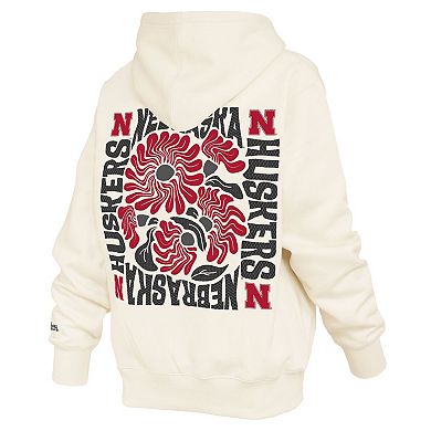 Women's Pressbox Cream Nebraska Huskers Elena Janise Hoodie