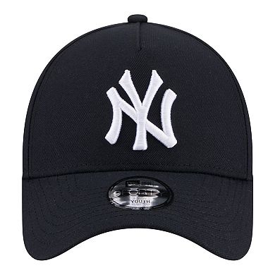 Youth New Era Navy New York Yankees 9FORTY A-Frame Adjustable Hat