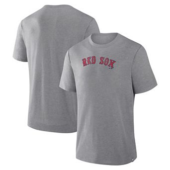 Men's Fanatics Heather Gray Boston Red Sox Play Tribute Tri-Blend T-Shirt