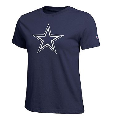 Women's Champion Navy Dallas Cowboys Logo T-Shirt