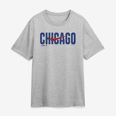 Men's Nike Heather Gray Chicago Cubs Swoosh Legend Dri-FIT T-Shirt