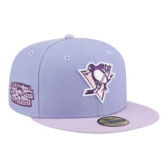 Men's New Era Light Purple/Purple Pittsburgh Penguins Lavender Bloom 59FIFTY Fitted Hat