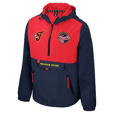 Unisex Stadium Essentials Navy/Red Indiana Fever Legends Challenger Quarter-Zip Jacket