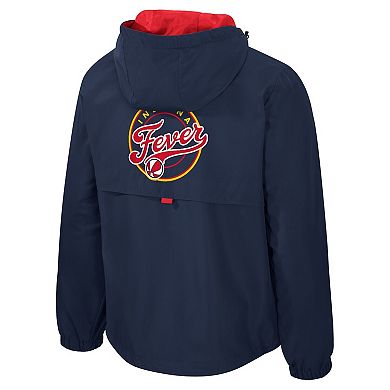 Unisex Stadium Essentials Navy/Red Indiana Fever Legends Challenger Quarter-Zip Jacket
