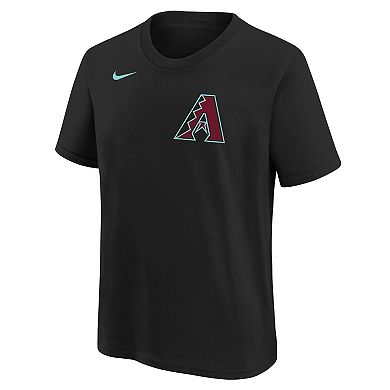 Youth Nike Ketel Marte Black Arizona Diamondbacks Name & Number T-Shirt