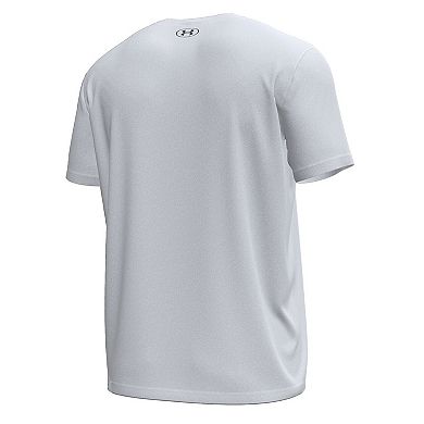 Men's Under Armour White Notre Dame Fighting Irish Sporting Leprechaun Tech Stretch T-Shirt