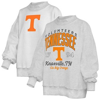 Women's Pressbox Heather Gray Tennessee Volunteers Reversible Sweatshirt