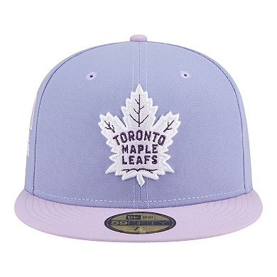 Men's New Era Light Purple/Purple Toronto Maple Leafs Lavender Bloom 59FIFTY Fitted Hat