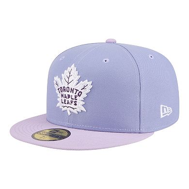 Men's New Era Light Purple/Purple Toronto Maple Leafs Lavender Bloom 59FIFTY Fitted Hat