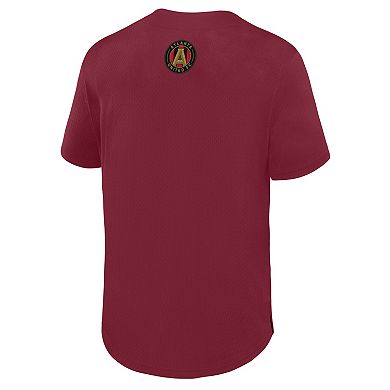 Men's Fanatics Red Atlanta United FC Maximum Intensity Button-Up Jersey