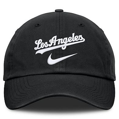 Men's Nike Black Los Angeles Dodgers Primetime Club Adjustable Hat