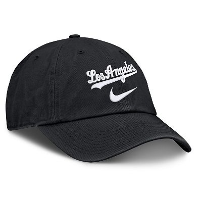 Men's Nike Black Los Angeles Dodgers Primetime Club Adjustable Hat