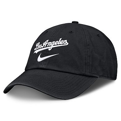 Men's Nike Black Los Angeles Dodgers Primetime Club Adjustable Hat