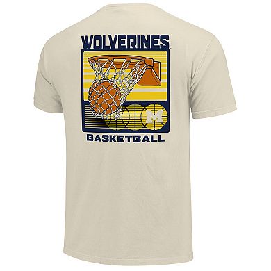 Men's Cream Michigan Wolverines Basketball Staredown Comfort Colors