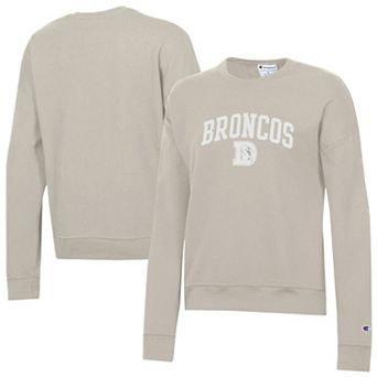 Women's Champion Light Brown Denver Broncos Powerblend Cocoa Butter Fleece Sweatshirt