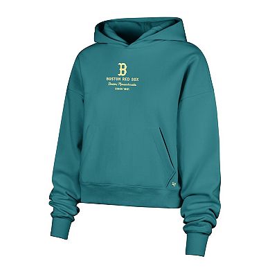 Women's '47 Teal Boston Red Sox Contemporary Basics Anderson Foundation Hoodie