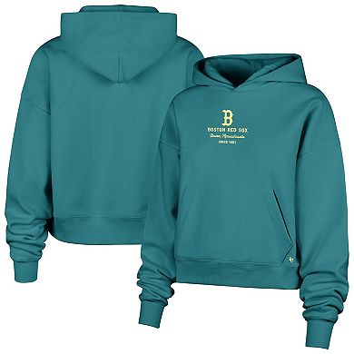 Women's '47 Teal Boston Red Sox Contemporary Basics Anderson Foundation Hoodie