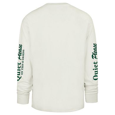 Men's '47 Cream New York Yankees Quiet Please Foundation Long Sleeve T-Shirt